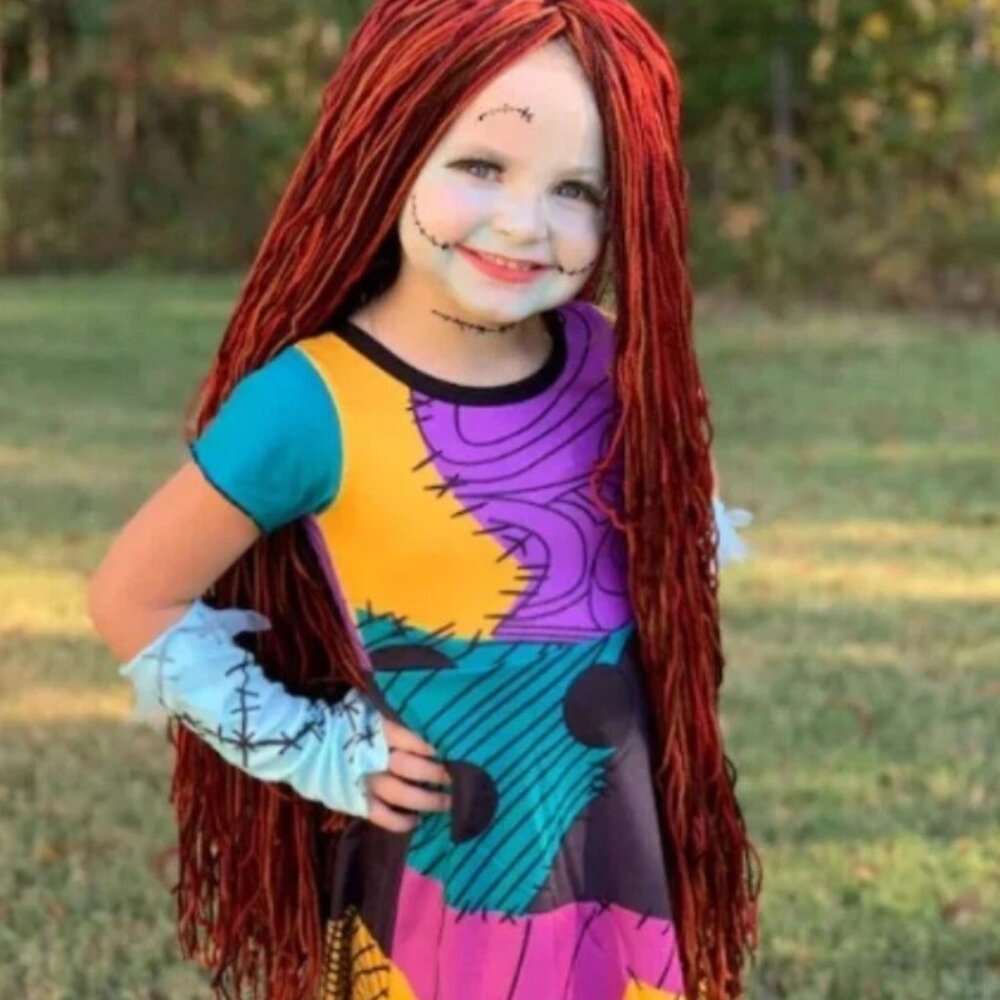 New sally dress child girl toddler size 2 6 8 fast shipping Halloween costume